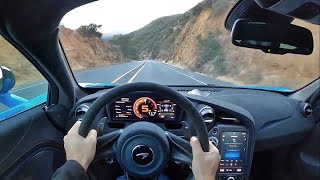 2021 McLaren 765LT POV Canyon Drive 3D AudioASMR [upl. by Ail]