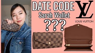 LV Sarah Wallet  Date Code [upl. by Trish246]