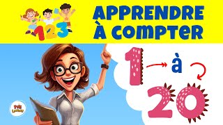 Apprendre à compter les chiffres en français de 1 à 20  Apprentissage facile pour débutants [upl. by Auqemahs349]