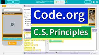 Codeorg Lesson 72 Libraries Practice  Tutorial with Answers  Unit 7 CS Principles 73 2020 [upl. by Eiramnerual]