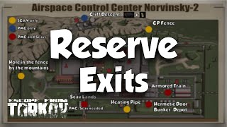 RESERVE EXIT MAP All PMC and SCAV Exits with Map  Escape from Tarkov [upl. by Alison]