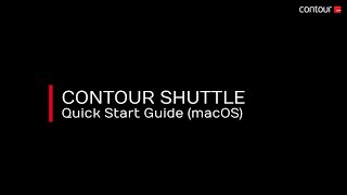 Quick Start Guide Contour Design Shuttle Pro V2 amp Xpress  MacOS [upl. by Valene199]