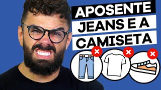 PARE DE USAR CALÇA JEANS E CAMISETA  MODA MASCULINA 2024 [upl. by Mayman]