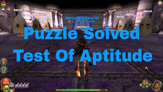 Wizard101 Test Of Aptitude Puzzle Solved Temple Of Storms Krokotopia [upl. by Becki]