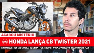 NOVA CB TWISTER 2021  PCX 160 2021  TÉNÉRÉ 1200 SAI DE LINHA E MAIS [upl. by Aara]