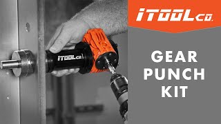 Conduit Knockout Set  iTOOLcos Gear Punch Kit [upl. by Milka]