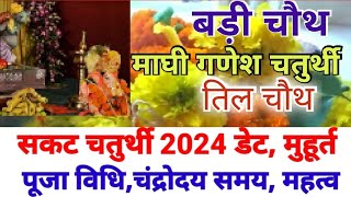 Sakat chauth 2024 datechauth 2024 mein kab haisakat chauth 2024 mein kab hai माघी चतुर्थी पूजा [upl. by Pasol]