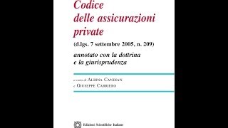 Codice delle assicurazioni private [upl. by Ybrek]