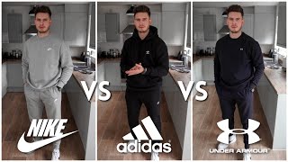 NIKE vs ADIDAS vs UNDER ARMOUR  Mens Tracksuit Challenge  Which Brand Is BEST [upl. by Zebedee69]