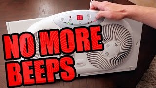 Stop the BEEPS  Bionaire Twin Reversible Airflow Window Fan [upl. by Ahselat139]