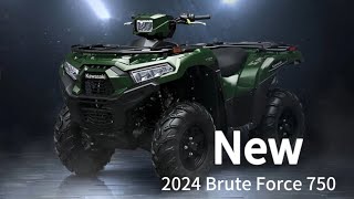 2024 Kawasaki Brute Force 750 Unveiled Whats New [upl. by Aikenat]