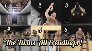 All 6 endings  The Twins Bob Buck Granny Grandpa [upl. by Gove214]