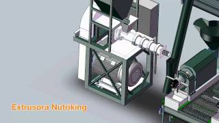 Nutriking  Extrusora de Soja y Prensas  Modulo de Extracción [upl. by Blain]