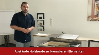 Abstände Holzherde zu brennbaren Elementen  Was ganz wichtig ist [upl. by Canotas]