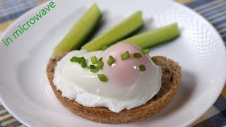 Poached egg in microwave [upl. by Hollis]