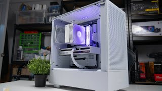 Ryzen 5  5600X  RTX 3060 12GB  Timelapse Clean AllWhite NZXT Build [upl. by Sucramraj976]