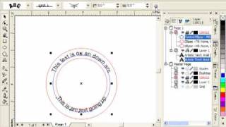 Arcing Text in CorelDraw [upl. by Noirod]