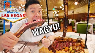 MASSIVE 44 Oz WAGYU Tomahawk STEAK In LAS VEGAS [upl. by Ruperta595]