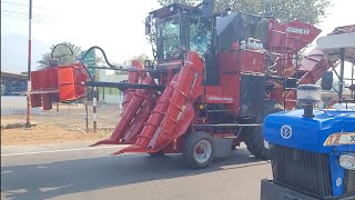 CASE III 4010 Maxx AUSTOFT Sugarcane Harvester road running [upl. by Sivrahc]