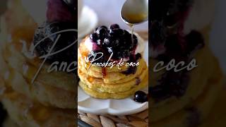 Pancakes con Harina de Coco 🥥 Fáciles y deliciosos postressaludables [upl. by Aim227]