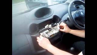 Radio Removal Toyota Yaris 19992005  JustAudioTips [upl. by Corley177]