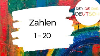 Zahlen von 1 20  Deutsch lernen [upl. by Strander]