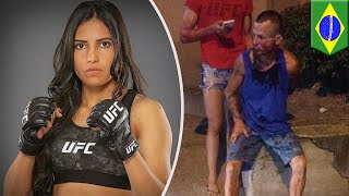 UFC Polyana Viana teaches mugger painful lesson  TomoNews [upl. by Kristina]