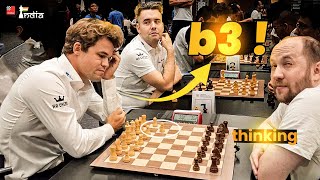 When Magnus Carlsen Plays 1b3 Against You  Magnus vs Konstantin  World Team Blitz 2024 [upl. by Eleda]