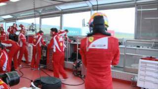 Ferrari 2011 F1 car launch  first run [upl. by Seiuqram]