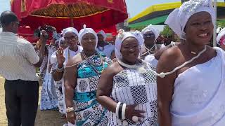 Ga Traditional Council storm Manhyia Palace on the 25th Anniversary Celebration of Otumfuo Osei Tutu [upl. by Autry188]