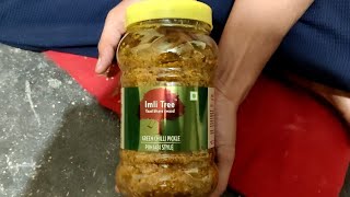 IMLI Tree Green Chilli Punjabi Pickle Review [upl. by Assirahs]