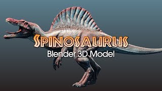 Spinosaurus  Blender 3D ModelAnimation [upl. by Rowan831]