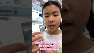 Glossier Dotcom Lip Balm And Skin Salve color Birthday 🎂😀😃 [upl. by Ylrebmik]