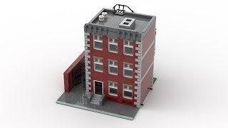 LEGO Modular Apartment Building MOC  Step by step [upl. by Namara790]