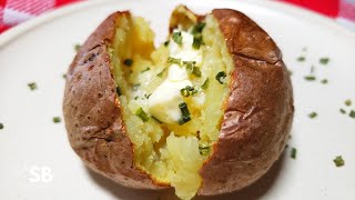 Air Fryer Baked Potatoes Recipe  Papas asadas en la freidora de aire [upl. by Etakyram]