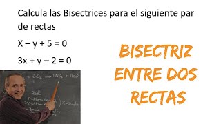 Bisectriz entre dos Rectas [upl. by Bobinette377]