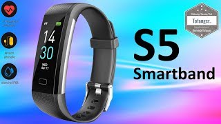 S5 Runmifit smartwatch  MROTY Montre Connectée  RunMiFit App  IP68 Smartband  Unboxing [upl. by Polly514]