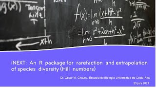 iNEXT An R package for rarefaction and extrapolation of species diversity [upl. by Aveer]