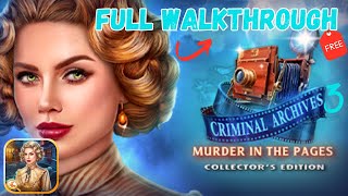 Hidden Objects Archives 3 F2P ♥ Full Game Walkthrough [upl. by Hsakaa]