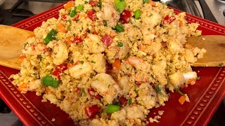 Cauliflower Shrimp Fried Rice [upl. by Teirtza772]