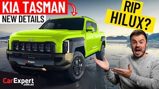 2025 Kia Tasman Everything we know so far 4cylinder only 1000kg payload 3500kg towing [upl. by Assirolc]