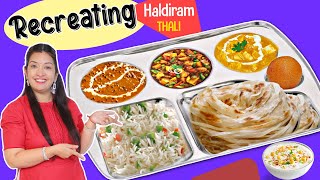 Recreating Haldirams Thali  CookWithNisha [upl. by Yvon]