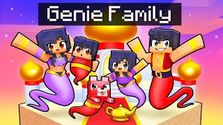 Having a GENIE FAMILY in Minecraft [upl. by Rebor432]