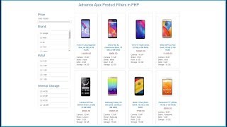 Advance Ajax Product Filters in PHP [upl. by Nnayr]