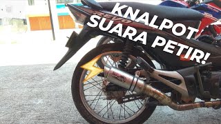 REVIEW KNALPOT PETIR  2008 HONDA REVO WITH PROLINER TR1 SHORT EXHAUST [upl. by Culhert237]