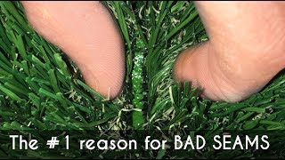 The 1 reason for bad seams in Artificial Grass [upl. by Christiano]