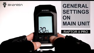 General Settings on Shanren Raptor II Pro Bicycle Computer [upl. by Nelly]