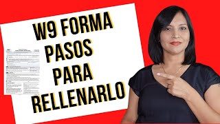 Como rellenar la forma W9 W9 Tax Form  Paso a Paso [upl. by Monti648]