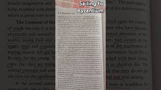 Sailing to Byzantium  WB Yeats  British literature 4  MA English Semester 2 [upl. by Ralina]