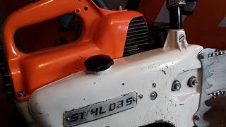 Stihl 08  08 S Kettenrad Tauschen [upl. by Hax]